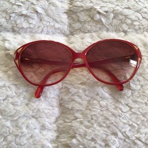 Saphira Optyl 4166 Eyewear Sunglasses Frame Made in Germany Bold Red and Gold